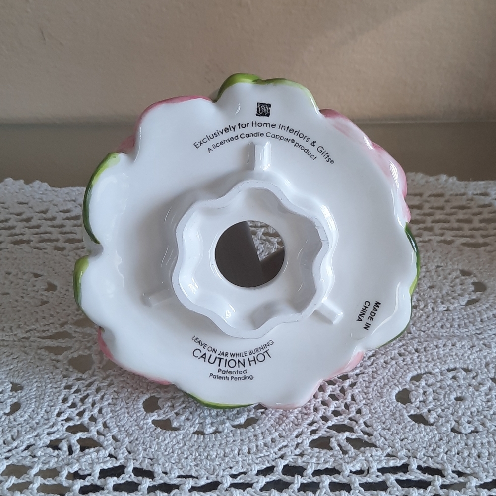 Ceramic Roses candle shade - Picture 4 of 5